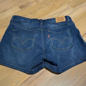 Girls Levi’s Stretch Shorty Short Jean Denim Shorts Size 14